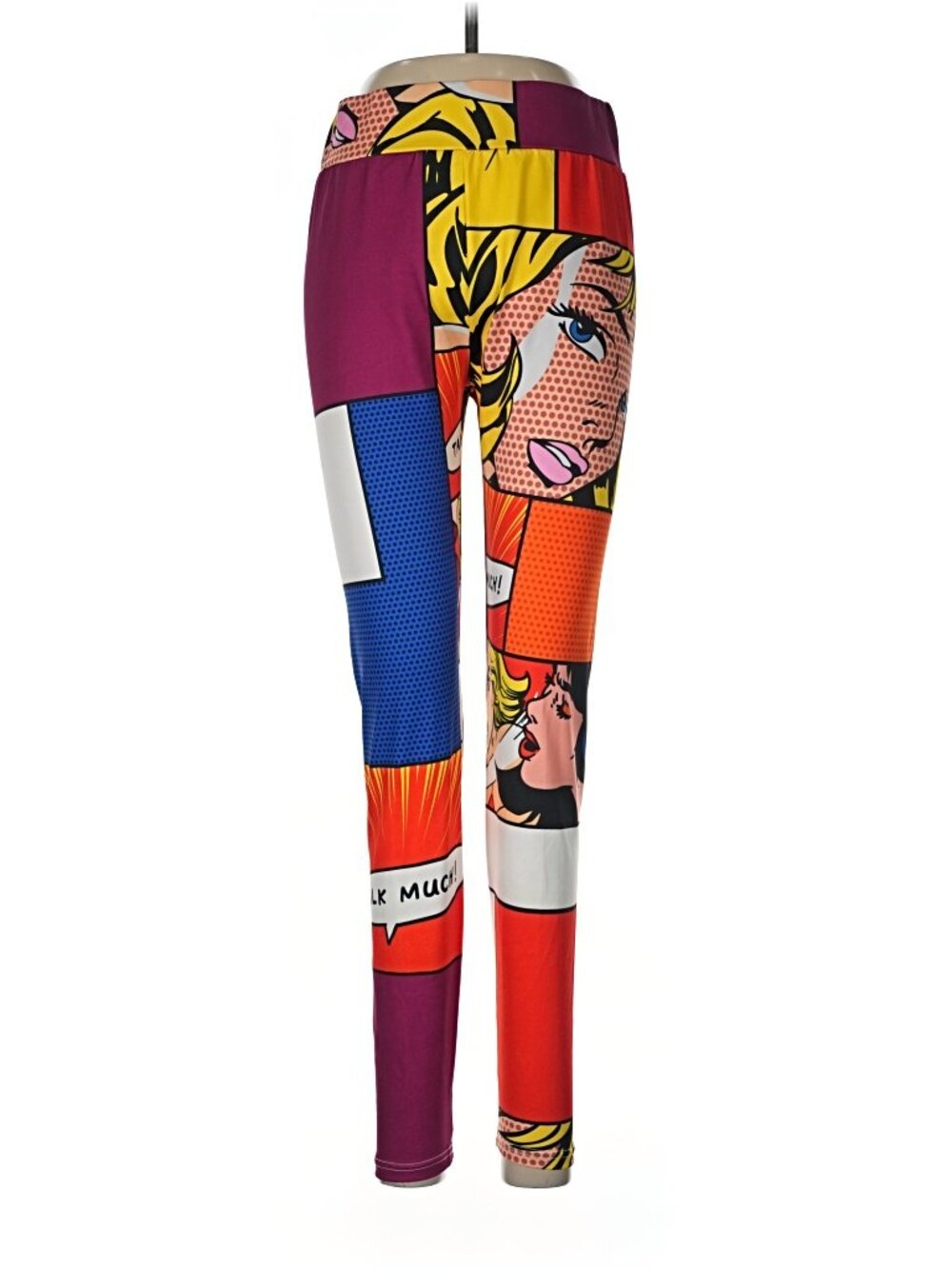 NWT Vintage Comic Book style print yoga pants, leggings, size Medium